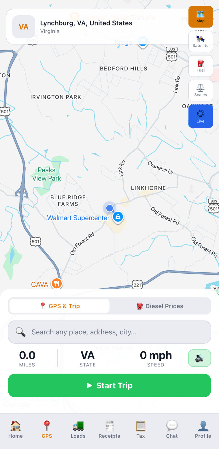 PUPA truck GPS
